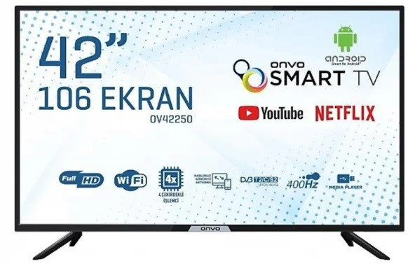 Onvo OV42250 Full HD 42" 106 Ekran Uydu Alıcılı Android Smart LED TV